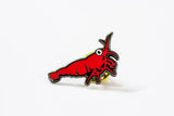 Cherry Shrimp Enamel Pin