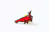 Cherry Shrimp Enamel Pin